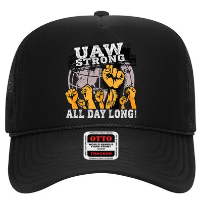 UAW Strike Red Tee_ United Auto Worker Picket Sign UAW Worker Trucker Hat