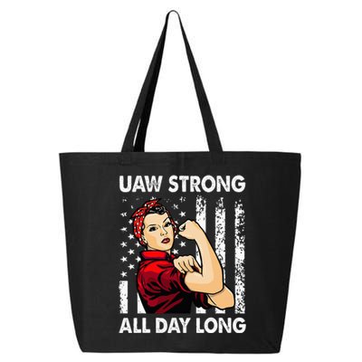 U.AW Strike Red United Auto Workers Picket 25L Jumbo Tote