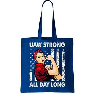 U.AW Strike Red United Auto Workers Picket Tote Bag