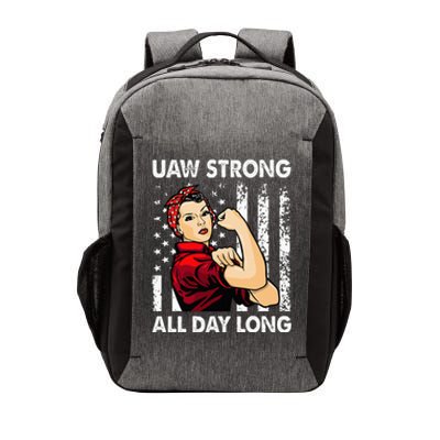 U.AW Strike Red United Auto Workers Picket Vector Backpack