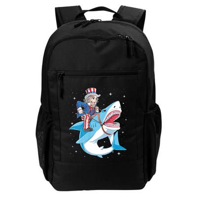 Uncle Sam Riding Shark 4th Of July Jawsome Backpack