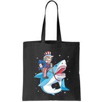 Uncle Sam Riding Shark 4th Of July Jawsome Bag