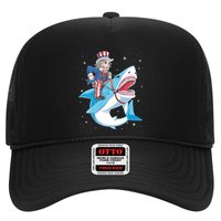 Uncle Sam Riding Shark 4th Of July Jawsome Hat