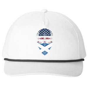 Usa Scotland Roots Gift Scottish American Flag Skull Cool Gift Snapback Five-Panel Rope Hat