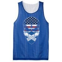 Usa Scotland Roots Gift Scottish American Flag Skull Cool Gift Mesh Reversible Basketball Jersey Tank