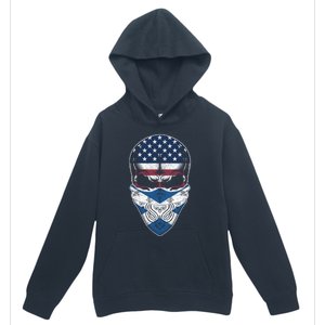 Usa Scotland Roots Gift Scottish American Flag Skull Cool Gift Urban Pullover Hoodie