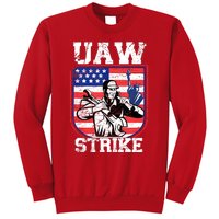 UAW Strike Red United Auto Workers Picket Sign Design Sweatshirt