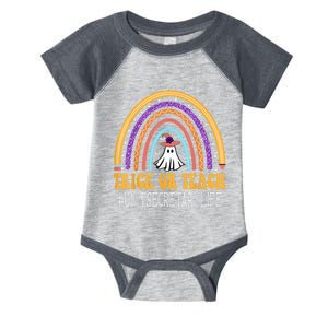 Unit Secretary Rainbow Trick or teach Funny Wo Halloween Infant Baby Jersey Bodysuit