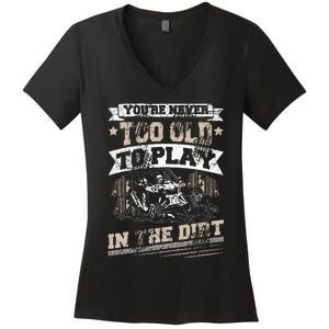 Utv Sxs Riding Design For A Utv Lover Women's V-Neck T-Shirt