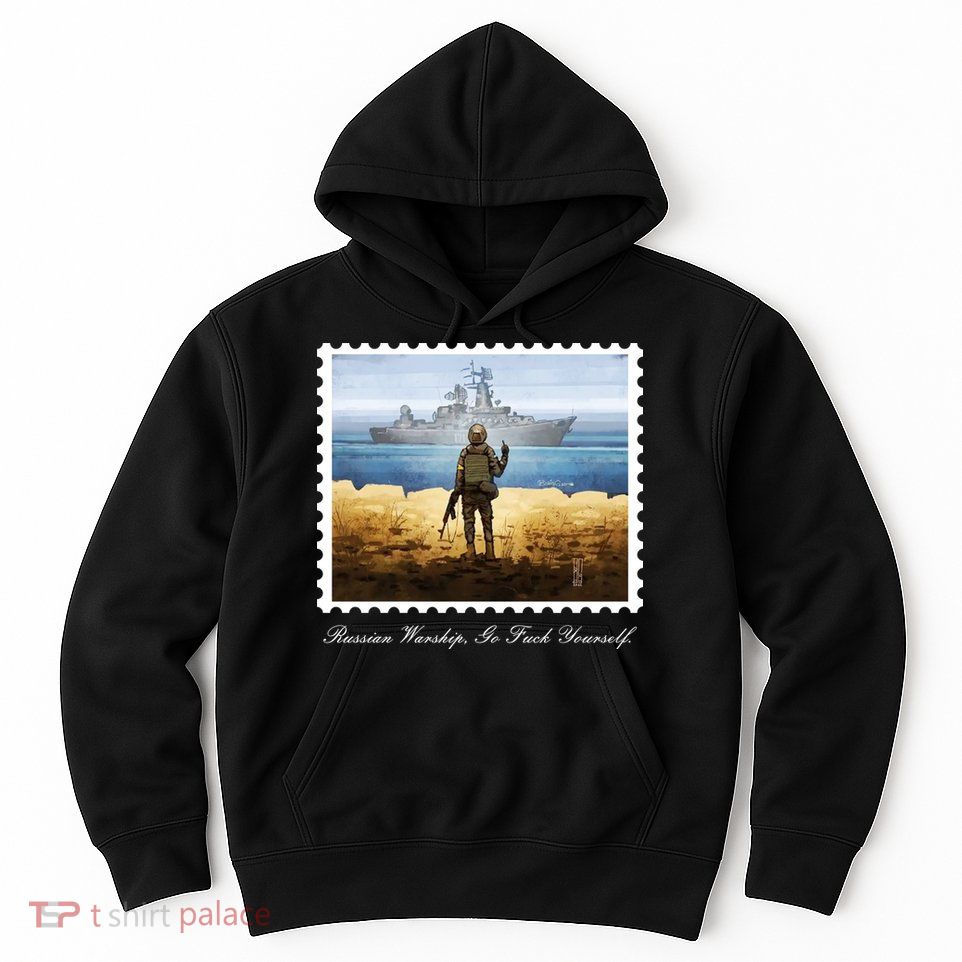Ukraine Stamp Russian Warship Go F Yourself Island Of Heroes Ukrainian Hoodie