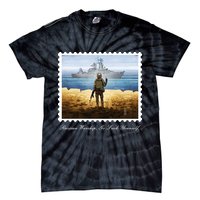 Ukraine Stamp Russian Warship Go F Yourself Island Of Heroes Ukrainian Tie-Dye T-Shirt