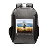 Ukraine Stamp Russian Warship Go F Yourself Island Of Heroes Ukrainian Vector Backpack