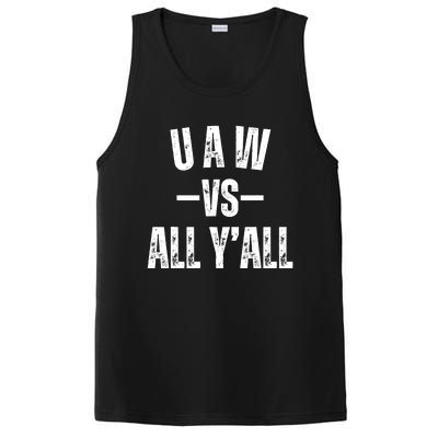 Uaw Strike Red United Auto Workers Picket Sign Design PosiCharge Competitor Tank