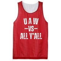 Uaw Strike Red United Auto Workers Picket Sign Design Mesh Reversible Basketball Jersey Tank