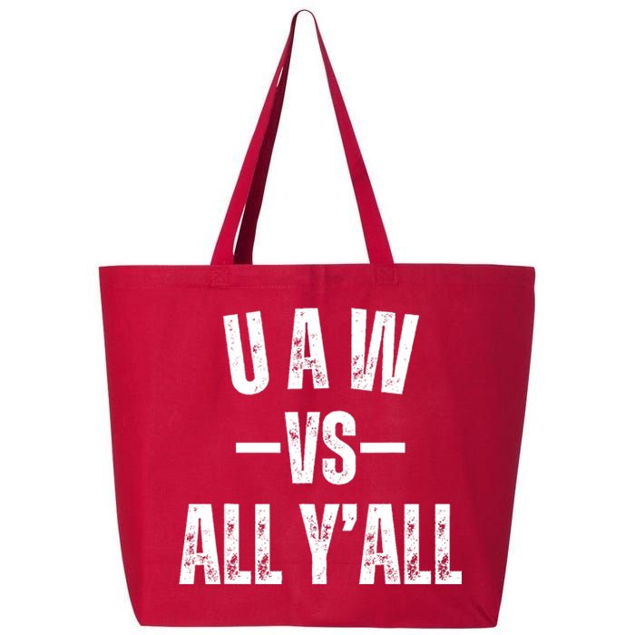 Uaw Strike Red United Auto Workers Picket Sign Design 25L Jumbo Tote