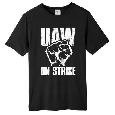 UAW Strike Red United Auto Workers Picket Sign Tall Fusion ChromaSoft Performance T-Shirt