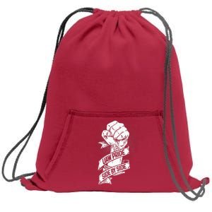 UAW Strike Red United Auto Workers Picket Sign Sweatshirt Cinch Pack Bag