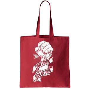 UAW Strike Red United Auto Workers Picket Sign Tote Bag