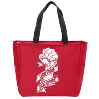 UAW Strike Red United Auto Workers Picket Sign Zip Tote Bag