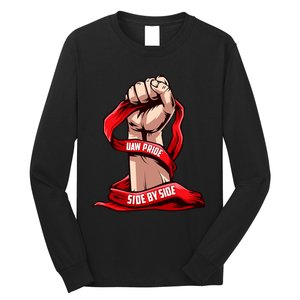 Uaw Strike Red United Long Sleeve Shirt