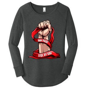 Uaw Strike Red United Women's Perfect Tri Tunic Long Sleeve Shirt