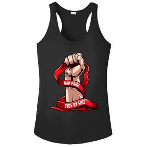 Uaw Strike Red United Ladies PosiCharge Competitor Racerback Tank