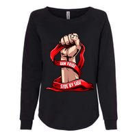 Uaw Strike Red United Womens California Wash Sweatshirt