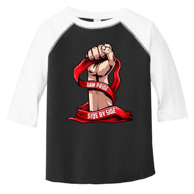 Uaw Strike Red United Toddler Fine Jersey T-Shirt