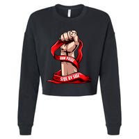 Uaw Strike Red United Cropped Pullover Crew