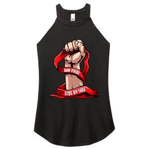 Uaw Strike Red United Women's Perfect Tri Rocker Tank