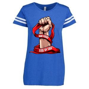 Uaw Strike Red United Enza Ladies Jersey Football T-Shirt