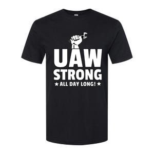 UAW Strike Red United Auto Workers Union UAW Strong Design Softstyle CVC T-Shirt