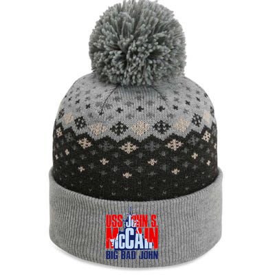 USS John S. McCain Big Bad John The Baniff Cuffed Pom Beanie