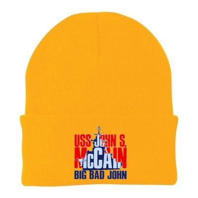 USS John S. McCain Big Bad John Knit Cap Winter Beanie