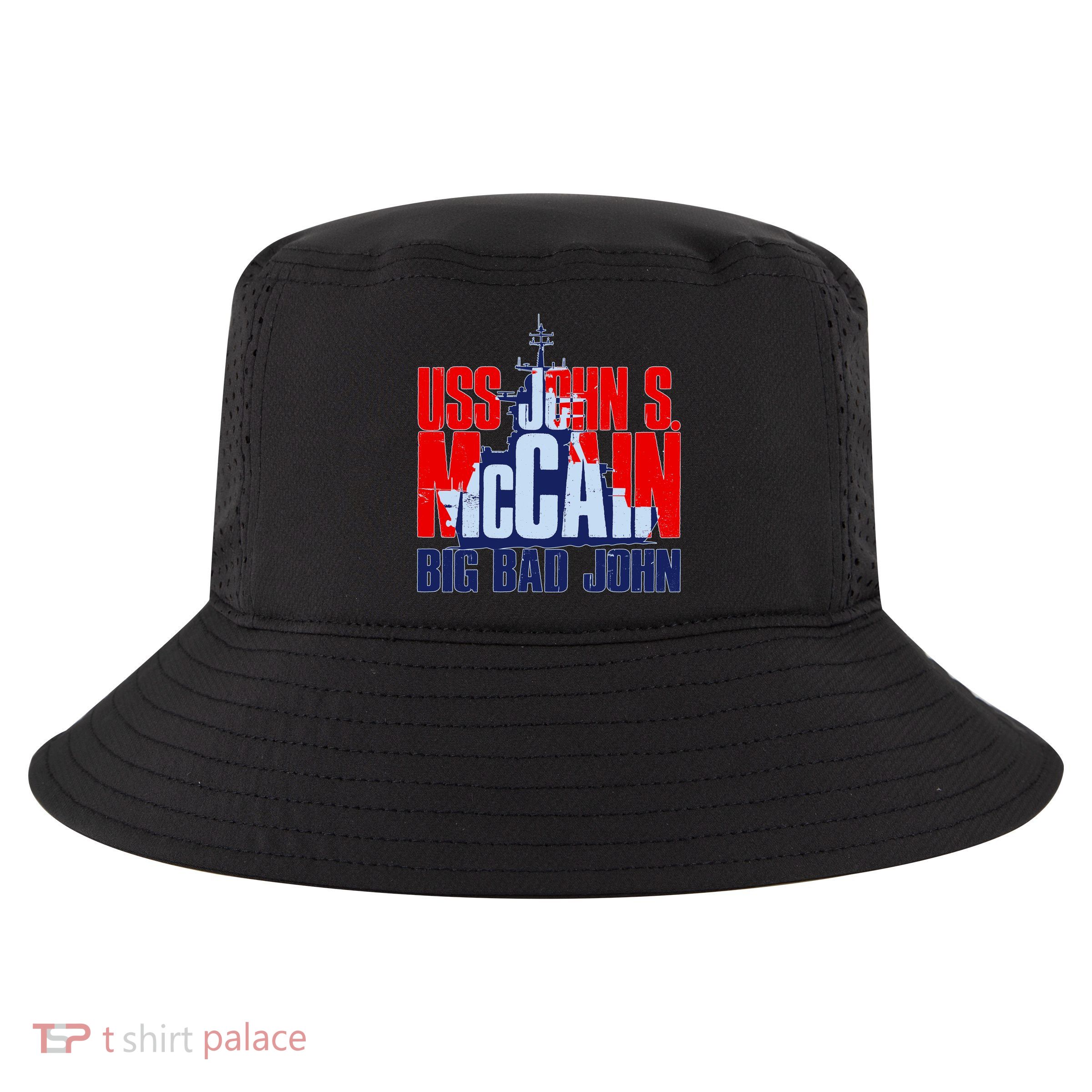 USS John S. McCain Big Bad John Cool Comfort Performance Bucket Hat