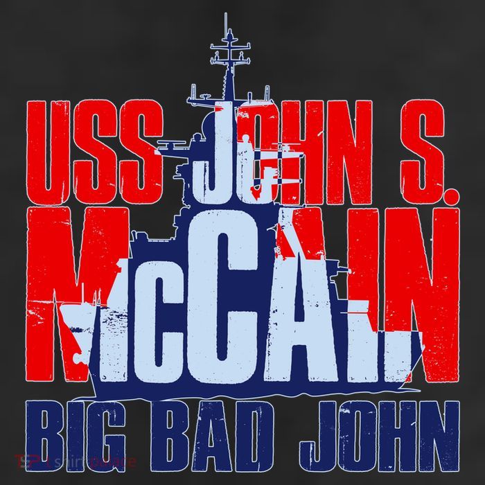 USS John S. McCain Big Bad John Cool Comfort Performance Bucket Hat