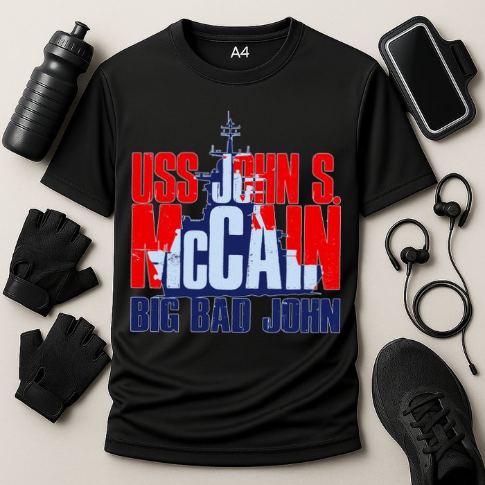 USS John S. McCain Big Bad John Cooling Performance Crew T-Shirt