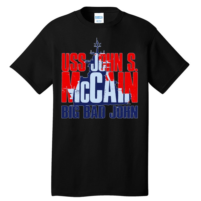 USS John S. McCain Big Bad John Tall T-Shirt