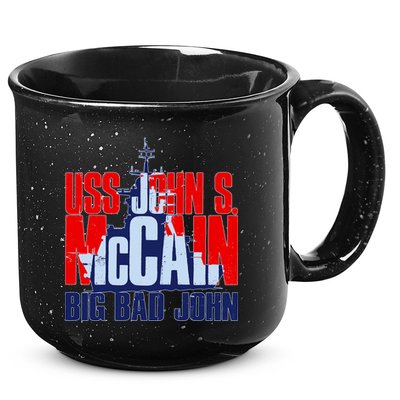 USS John S. McCain Big Bad John 15oz Campfire Ceramic Mug