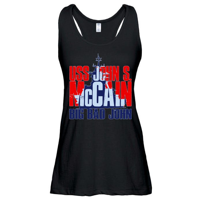 USS John S. McCain Big Bad John Ladies Essential Flowy Tank