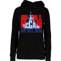 USS John S. McCain Big Bad John Womens Funnel Neck Pullover Hood