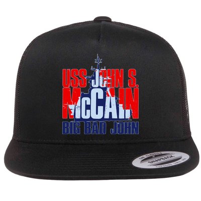 USS John S. McCain Big Bad John Flat Bill Trucker Hat