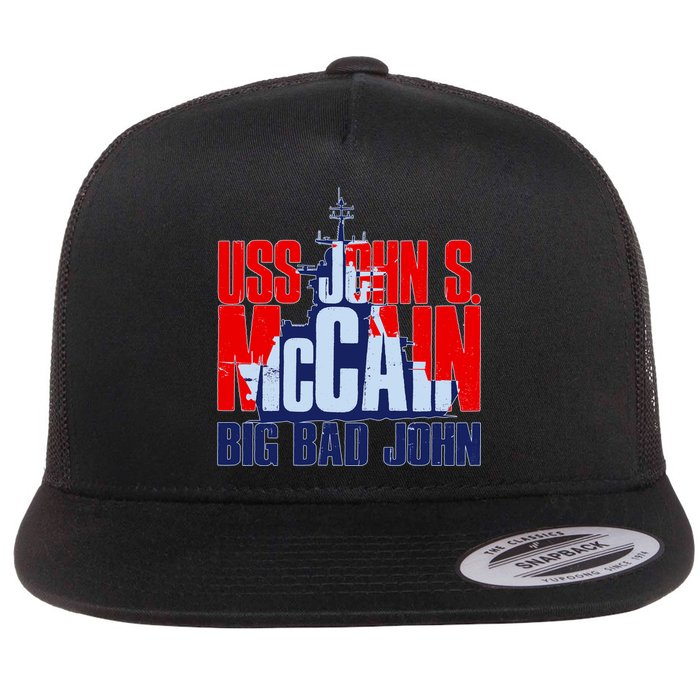 USS John S. McCain Big Bad John Flat Bill Trucker Hat