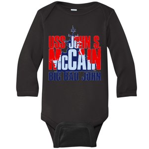 USS John S. McCain Big Bad John Baby Long Sleeve Bodysuit