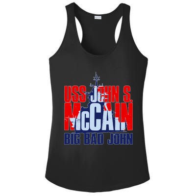 USS John S. McCain Big Bad John Ladies PosiCharge Competitor Racerback Tank