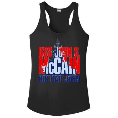 USS John S. McCain Big Bad John Ladies PosiCharge Competitor Racerback Tank