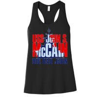 USS John S. McCain Big Bad John Women's Racerback Tank