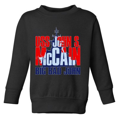USS John S. McCain Big Bad John Toddler Sweatshirt