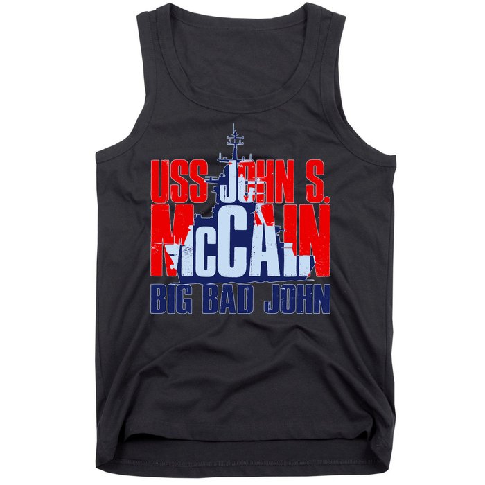 USS John S. McCain Big Bad John Tank Top