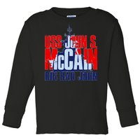 USS John S. McCain Big Bad John Toddler Long Sleeve Shirt